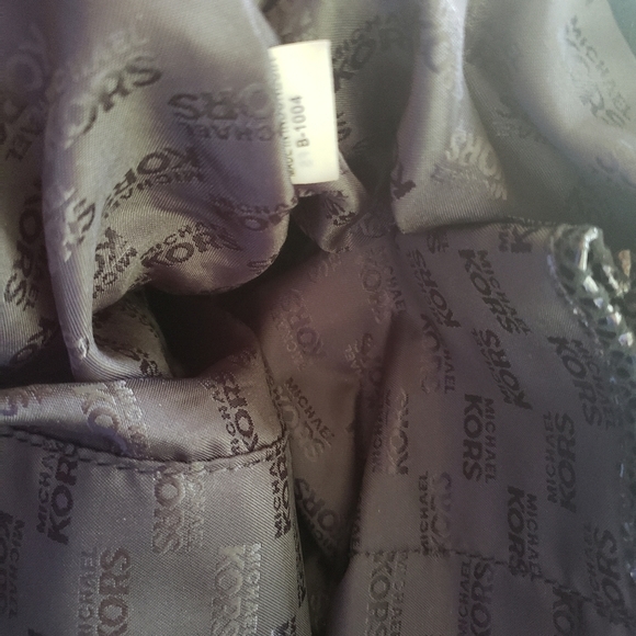 Michael Kors Black Snake Skin Hobo Large like new - Picture 9 of 10